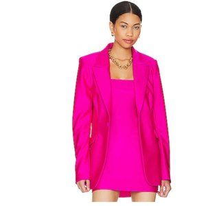Good American Disco Sculpted Blazer in Fuchsia